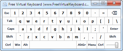 Skrinšot Free virtual keyboard