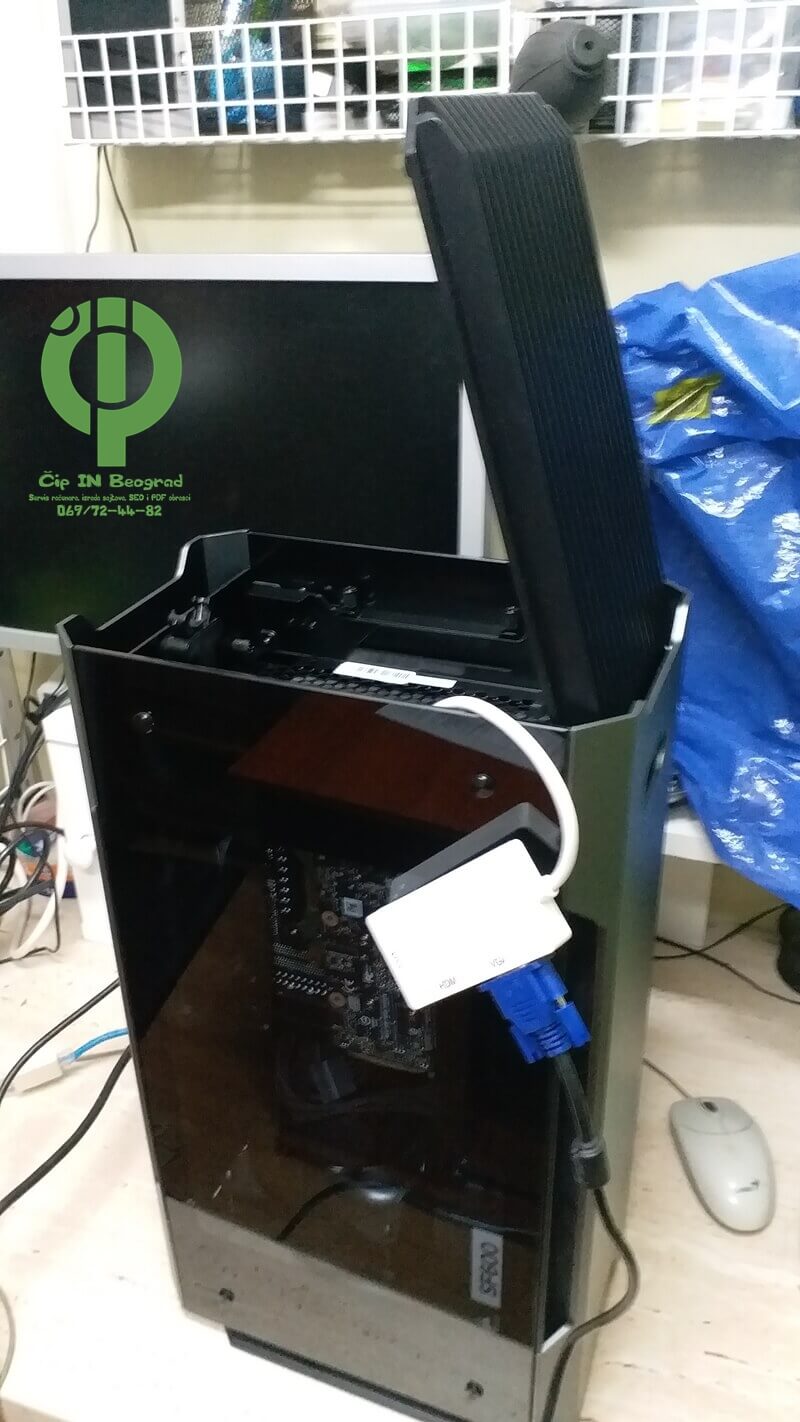 ITX kućište na popravci u servisu računara Čip IN